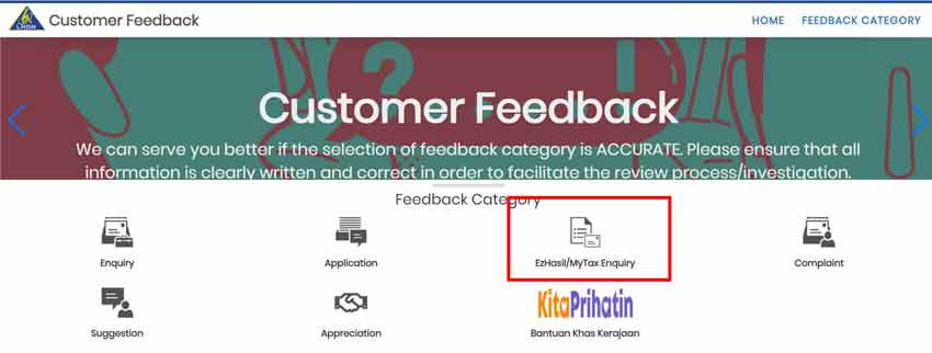 Hasil customer feedback form